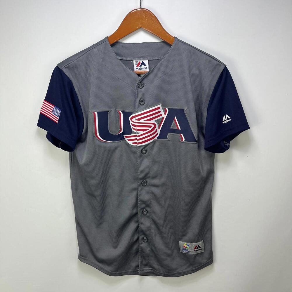Majestic USA Baseball Jersey Youth Large